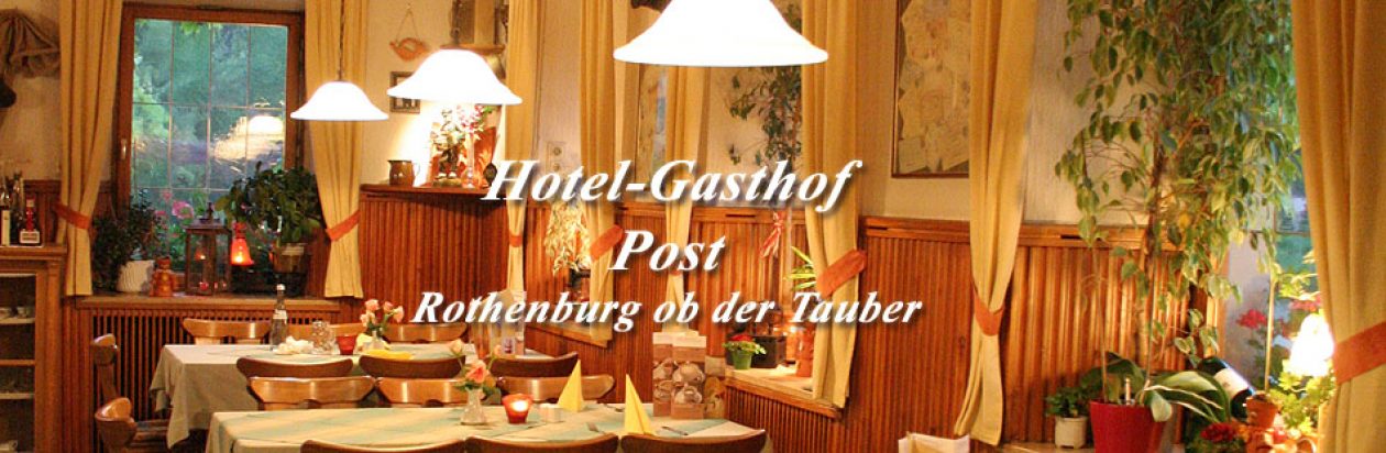 Hotel-Gasthof Post Rothenburg – englisch